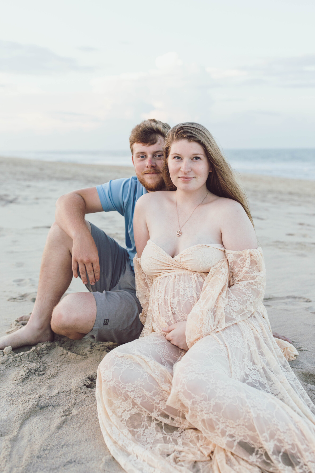 Romantic beach portrait on Fenwick Island