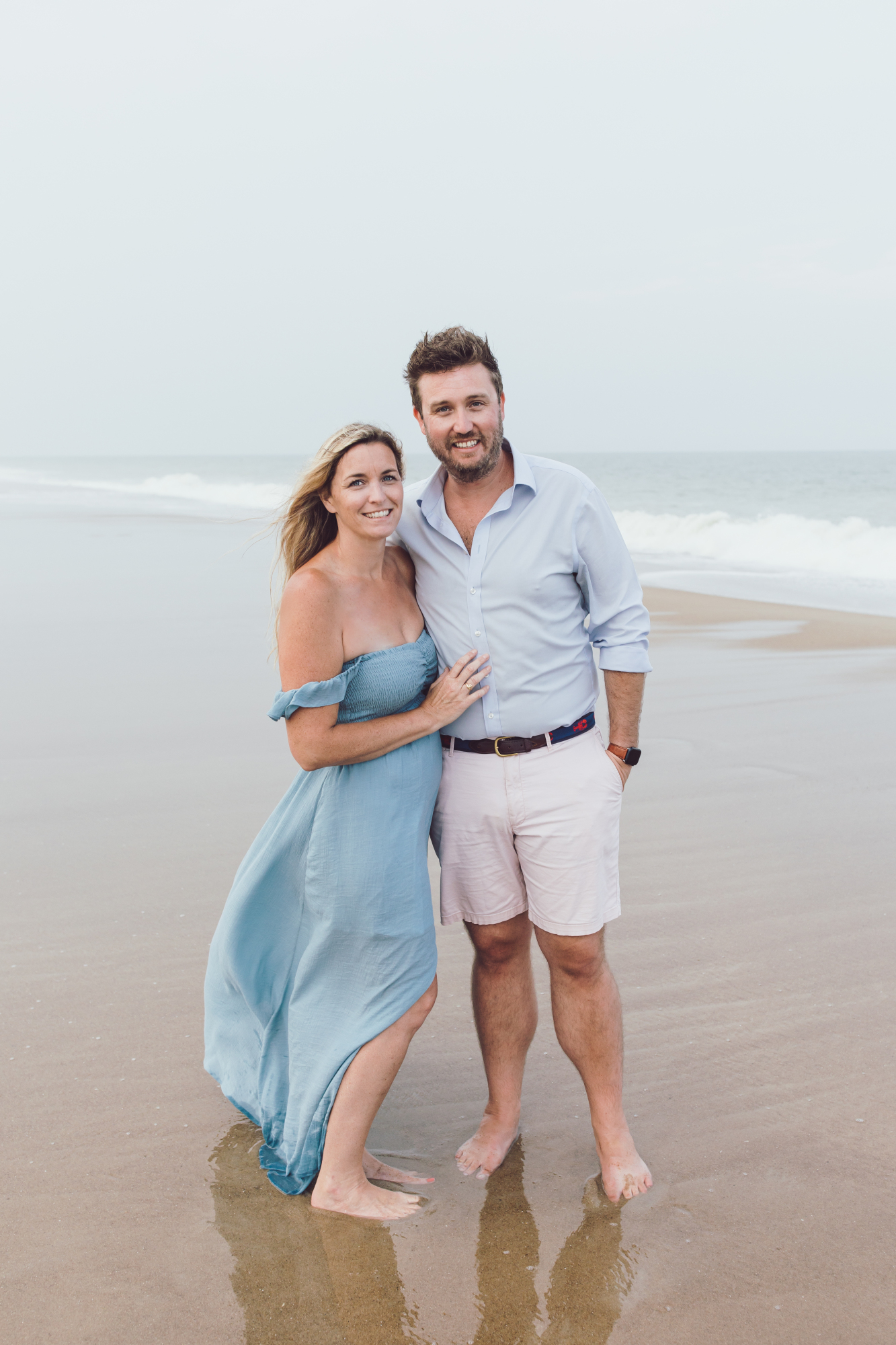 Family portrait near the dunes on Fenwick Island