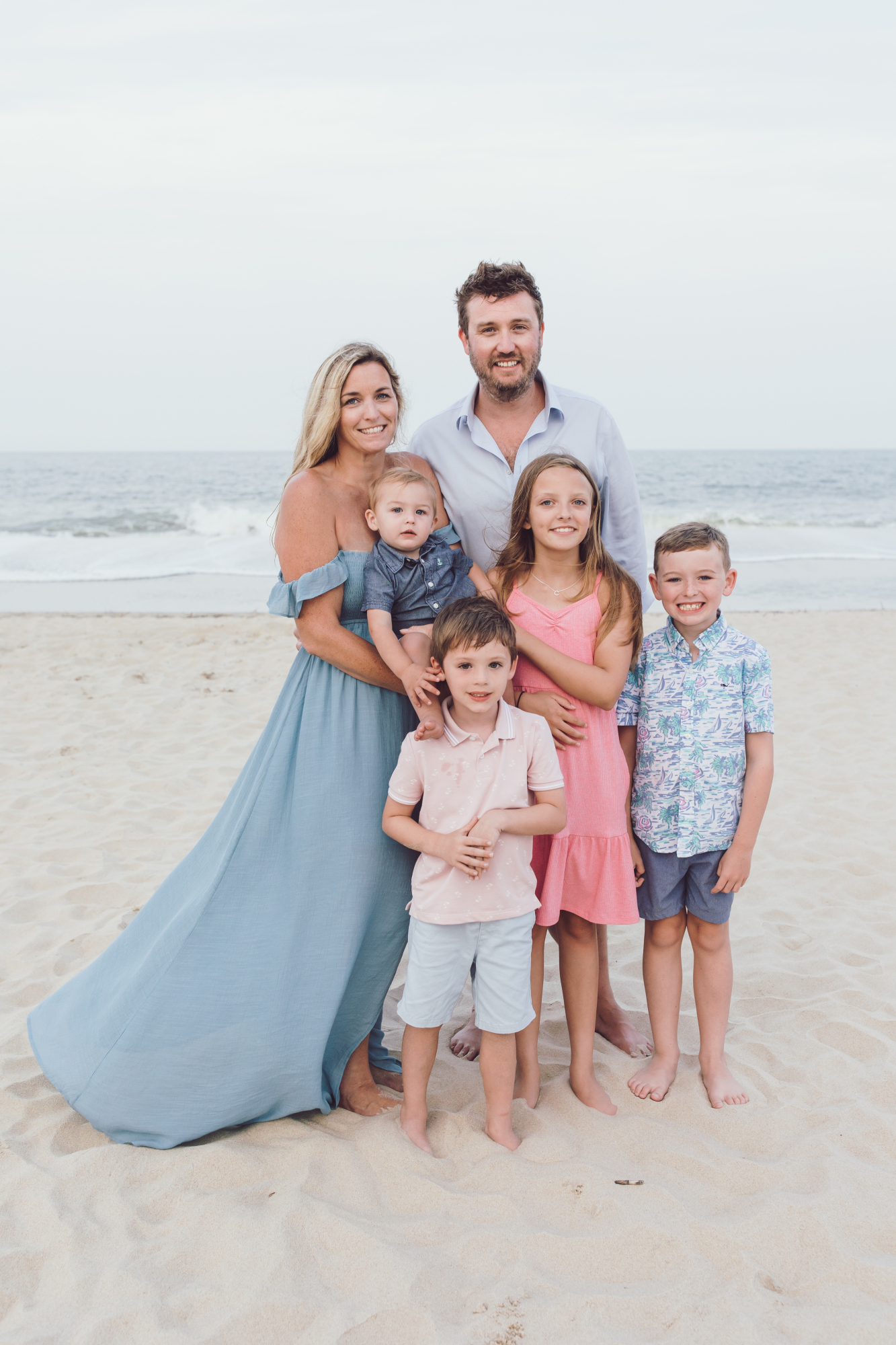 Family portrait on Fenwick Island Delaware
