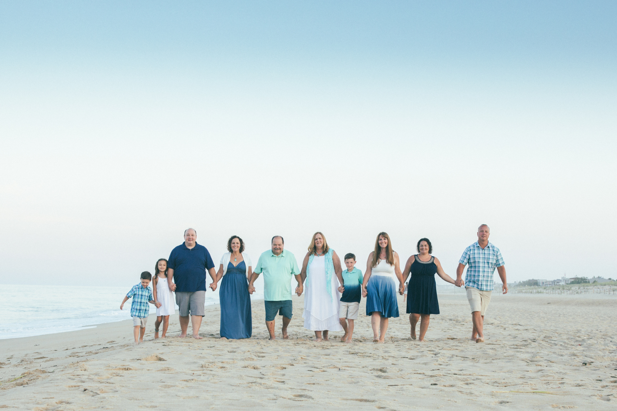 Golden hour family session on Fenwick Island