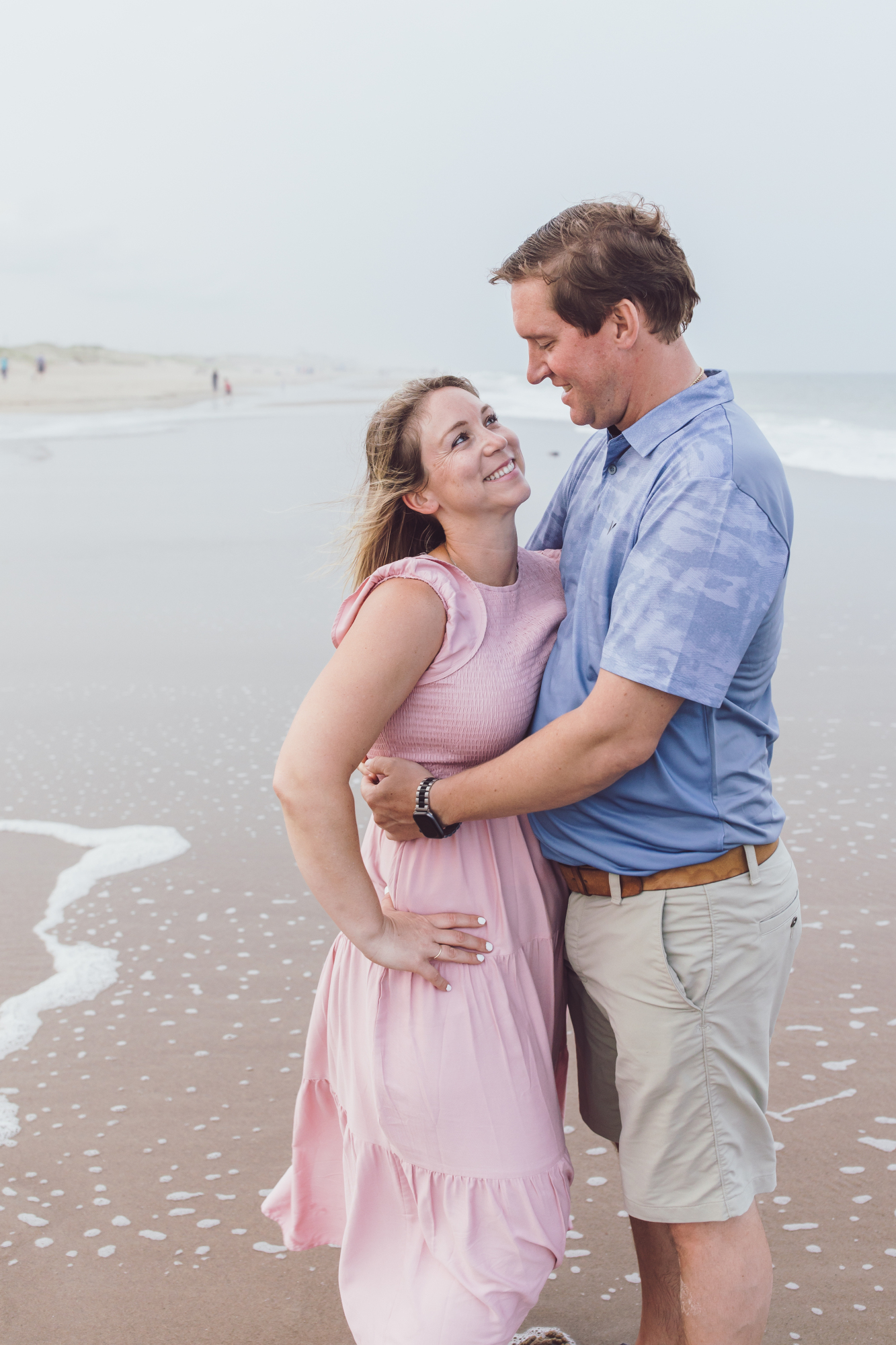 Natural light portrait on Fenwick Island shore